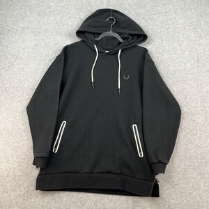 ASRV Side Zip Tech Hood DSG Tech-Terry Hoodie Pullover‎ Black Men's L Heavy EUC